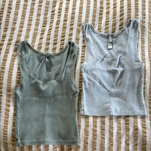Skims Cotton Rib Tank Tops